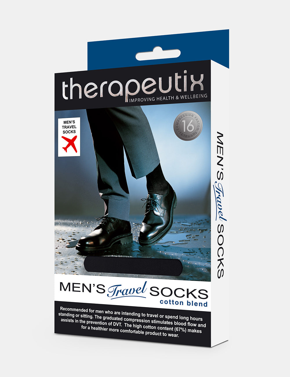 THERAPEUTIX TRAVEL SOCK MENS