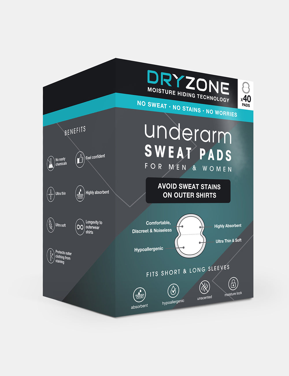 Underarm Sweat Pads 40PK