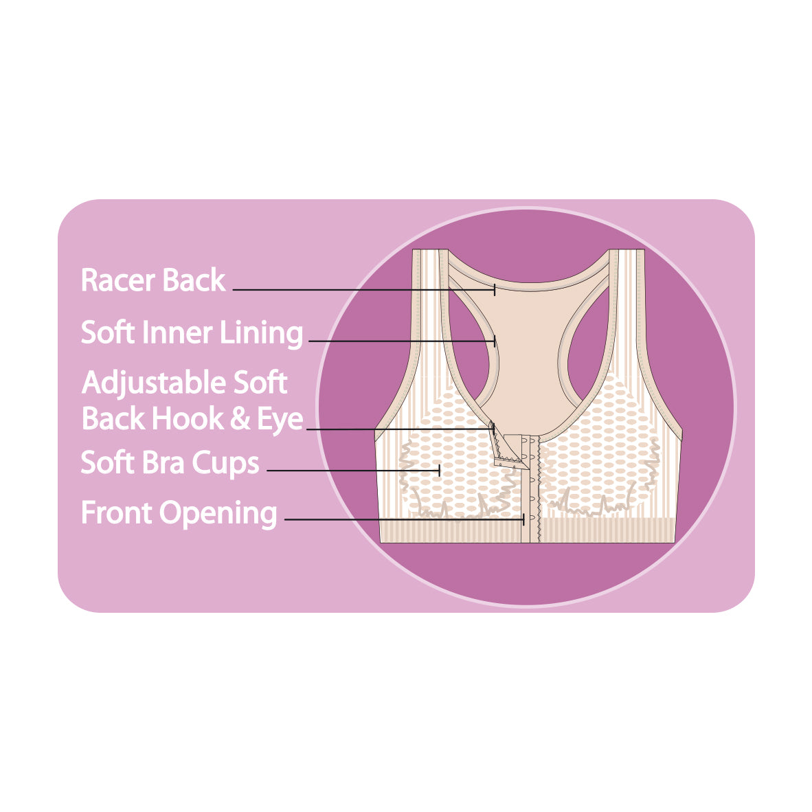THERAPEUTIX FRONT OPENING COMFORT BRA