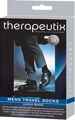 THERAPEUTIX TRAVEL SOCK MENS